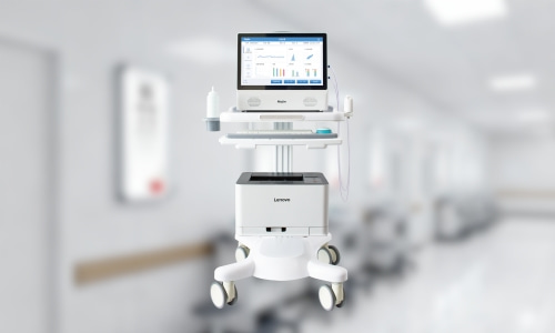 內(nèi)分泌科醫(yī)生使用心率變異分析儀進(jìn)行檢測(cè)