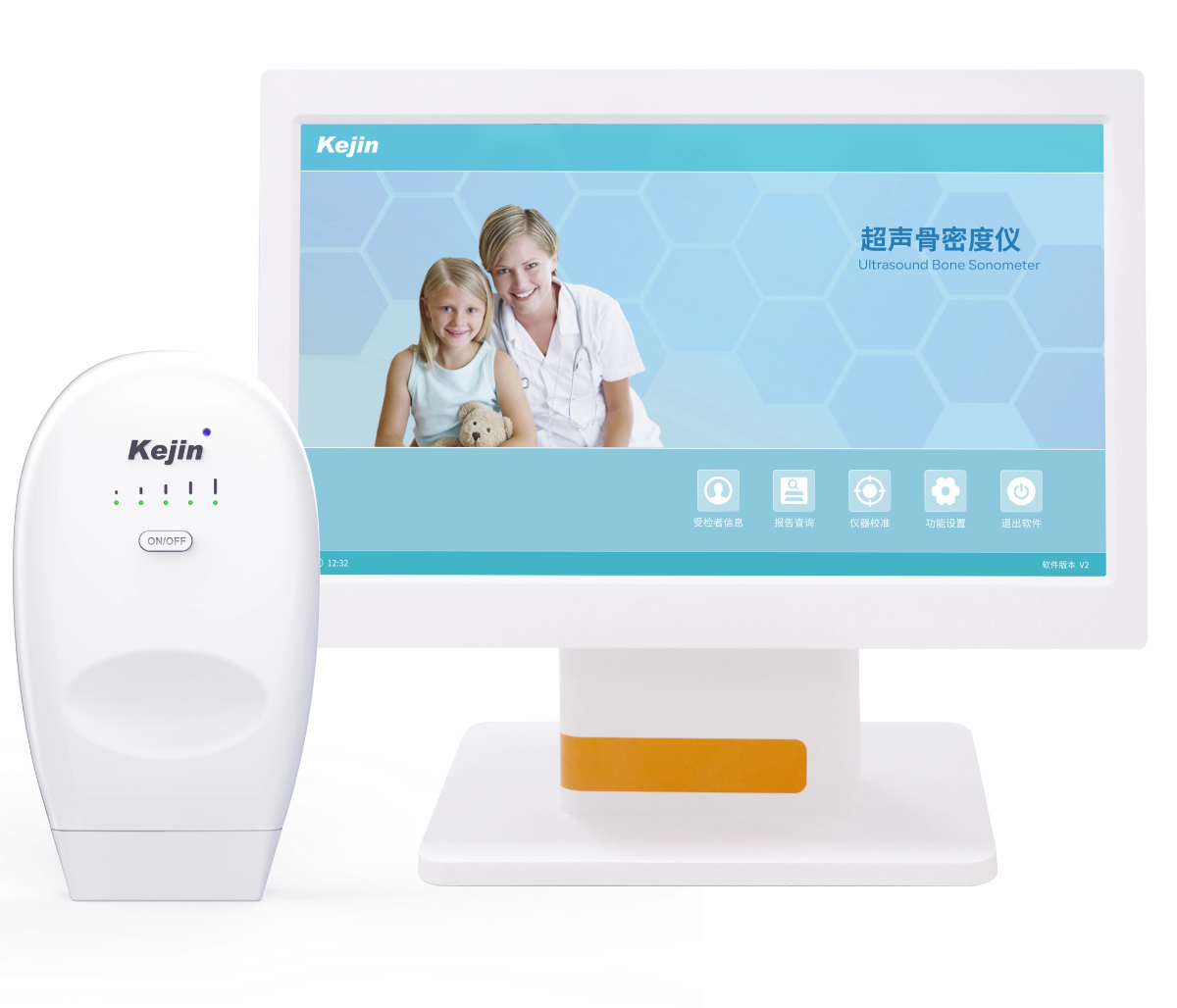 科進(jìn)無線超聲骨密度儀OSTEOKJ7600系列設(shè)備外觀示意圖